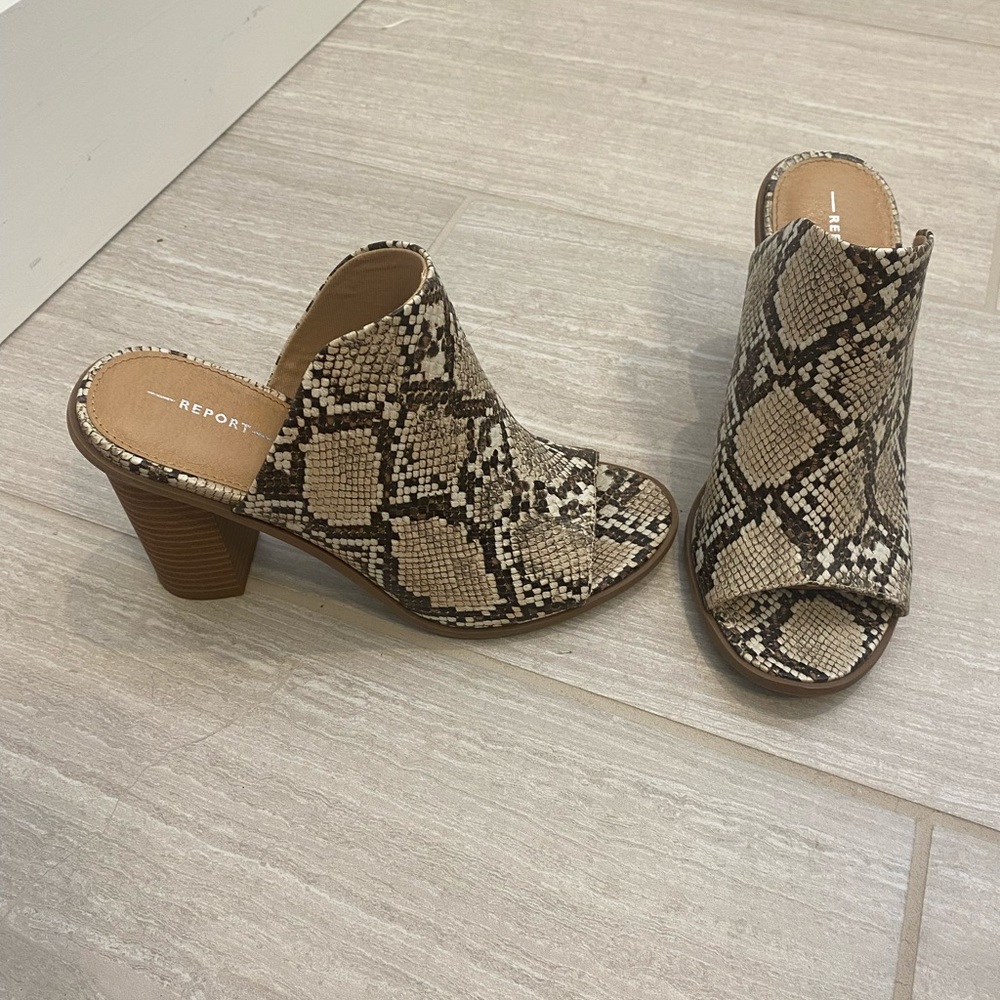 Snake Print Heels - Picture 2 of 5